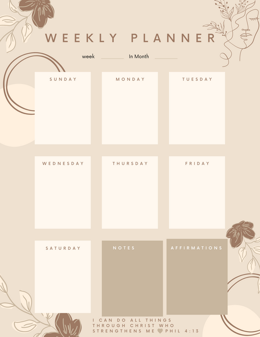 MY WEEKLY PLANNER (DIGITAL)